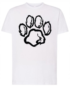 T-shirt Męski Łapa Pies Modne Logo Rozm.4XL