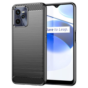 Carbon Case elastyczne etui pokrowiec Realme C35 czarny