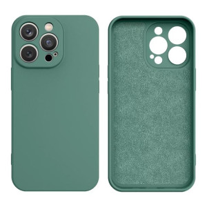 Silicone case etui iPhone 13 silikonowy pokrowiec zielone