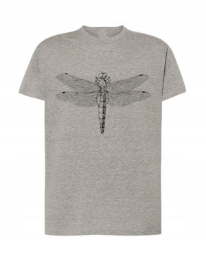 T-Shirt modny nadruk ważka dragonfly Rozm.3XL