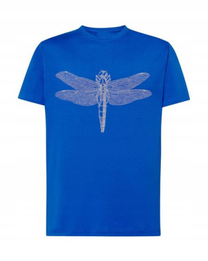 T-Shirt modny nadruk ważka dragonfly Rozm.L