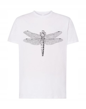 T-Shirt modny nadruk ważka dragonfly Rozm.XXL