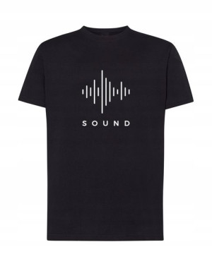 T-Shirt muzyczny nadruk art line SOUND r.3XL