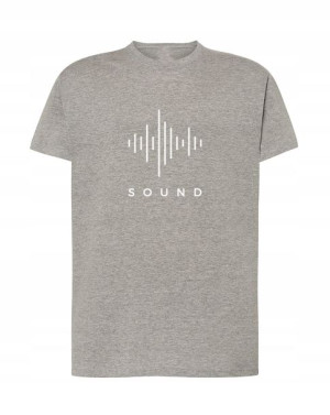 T-Shirt muzyczny nadruk art line SOUND r.M