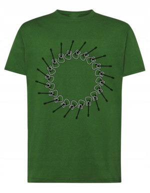 T-Shirt muzyczny nadruk gitara gitary r.XL