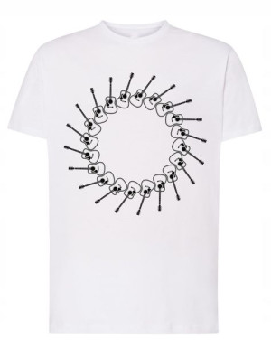 T-Shirt muzyczny nadruk gitara gitary r.XXL