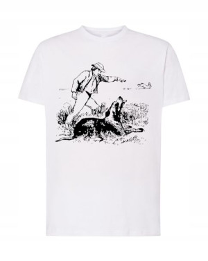 T-shirt Myśliwski Myśliwy Pies Nadruk R. S