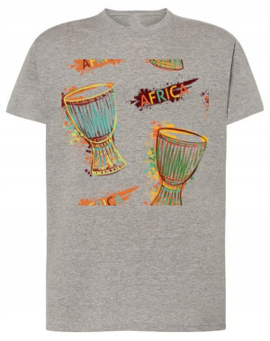 T-Shirt nadruk bębenki Afrykańskie Afryka r.3XL