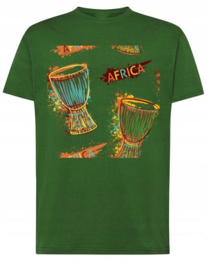 T-Shirt nadruk bębenki Afrykańskie Afryka r.L