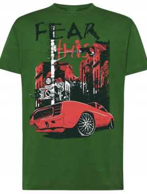 T-Shirt nadruk Doge Samochód Rozm.XL