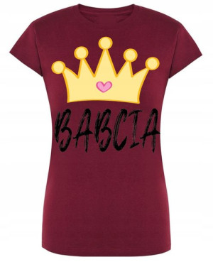 T-Shirt nadruk Dzień Babci Babcia Królowa r.S
