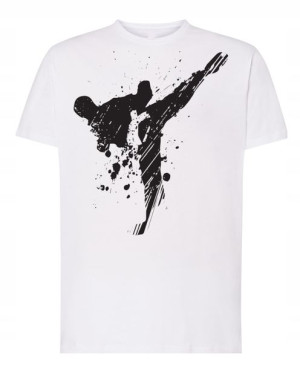 T-Shirt nadruk Karate taekwondo Rozm.S