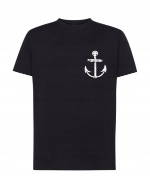 T-Shirt nadruk kotwica logo marynarz r.3XL