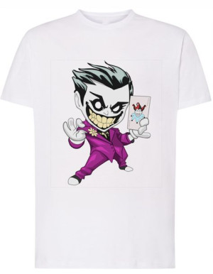 T-Shirt nadruk kreskówka Joker r.L
