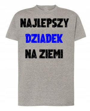 T-Shirt nadruk Najlepszy Dziadek Dzień Dziadka 3XL