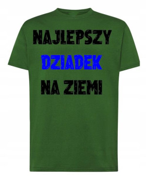 T-Shirt nadruk Najlepszy Dziadek Dzień Dziadka L