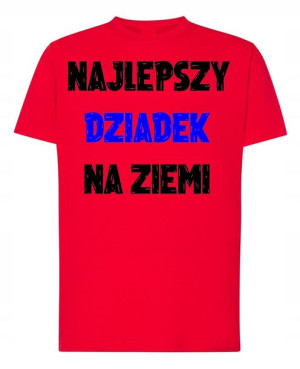 T-Shirt nadruk Najlepszy Dziadek Dzień Dziadka XL