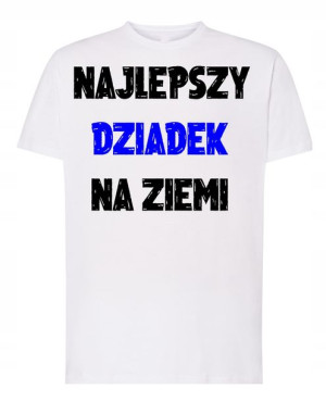 T-Shirt nadruk Najlepszy Dziadek Dzień Dziadka XS