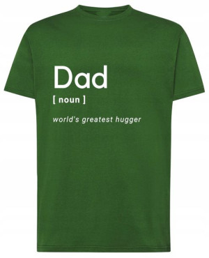 T-shirt nadruk najlepszy TATA na świecie Rozm.M