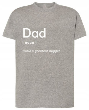T-shirt nadruk najlepszy TATA na świecie Rozm.XL