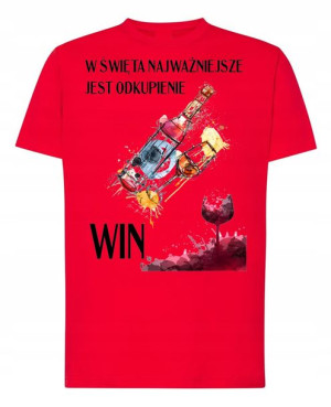 T-Shirt nadruk odkupienie Win Święta R.4XL