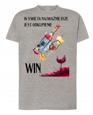 T-Shirt nadruk odkupienie Win Święta R.M
