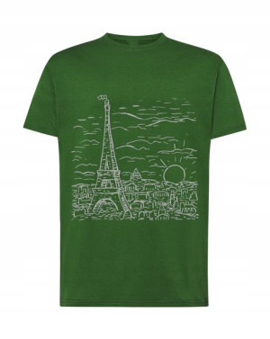 T-shirt NADRUK Paryż Wieża Eiffla Rozm.3XL