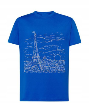 T-shirt NADRUK Paryż Wieża Eiffla Rozm.4XL