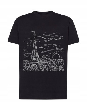 T-shirt NADRUK Paryż Wieża Eiffla Rozm.5XL