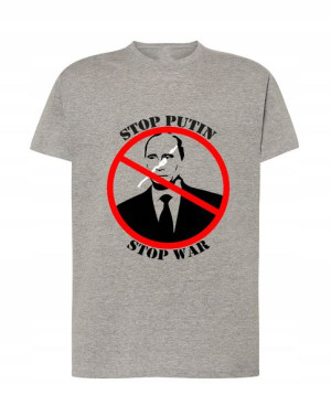 T-Shirt nadruk STOP War Putin Rozm.3XL