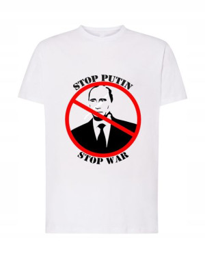 T-Shirt nadruk STOP War Putin Rozm.XXL