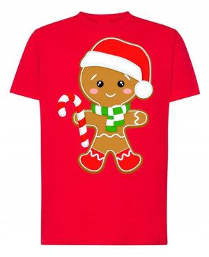 T-Shirt nadruk Świąteczne Ciastko R.5XL