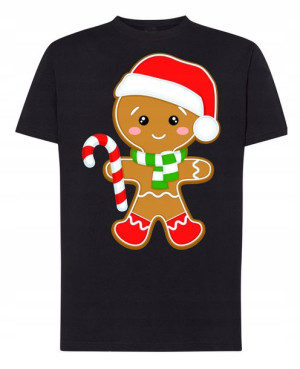 T-Shirt nadruk Świąteczne Ciastko R.XS