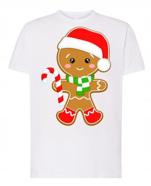 T-Shirt nadruk Świąteczne Ciastko R.XXL