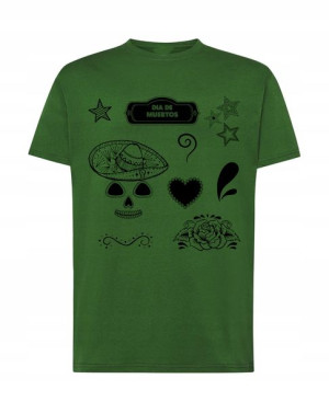 T-Shirt nadruk święto Día de Muertos r.S