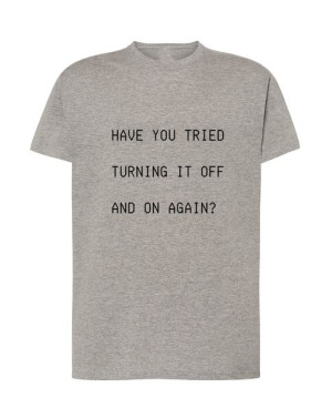 T-Shirt nadruk Turning it off and on again R.S