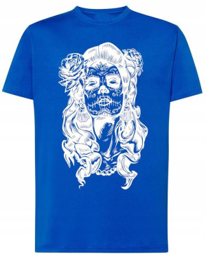 T-Shirt nadruk Twarz CZASZKA Kobieta r.5XL