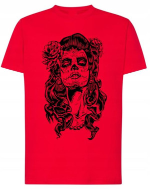 T-Shirt nadruk Twarz CZASZKA Kobieta r.5XL