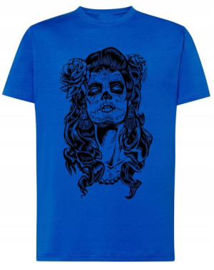 T-Shirt nadruk Twarz CZASZKA Kobieta r.M