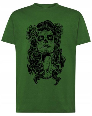 T-Shirt nadruk Twarz CZASZKA Kobieta r.XL