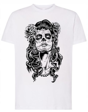 T-Shirt nadruk Twarz CZASZKA Kobieta r.XXL