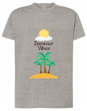 T-Shirt nadruk wakacyjny VIBE Rozm.4XL