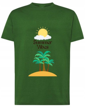 T-Shirt nadruk wakacyjny VIBE Rozm.5XL