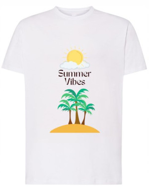 T-Shirt nadruk wakacyjny VIBE Rozm.M
