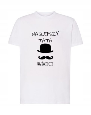 T-Shirt najlepszy tata nadruk na świecie Rozm.3XL