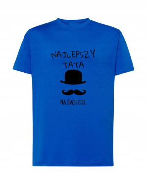 T-Shirt najlepszy tata nadruk na świecie Rozm.M
