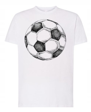 T-Shirt Piłkarski nadruk Piłka Nożna R.3XL
