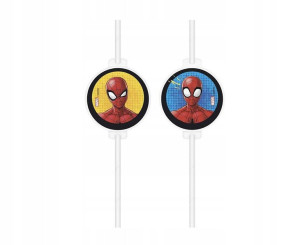 Słomki papierowe Spiderman Spidermen