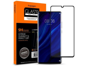 Szkło Spigen Glas.tR Curved do etui Huawei P30 Pro black