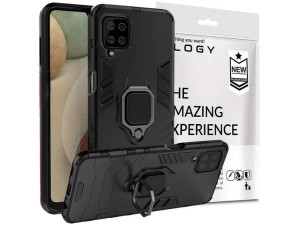 Etui Alogy Stand Ring Armor do Samsung Galaxy A12/ A12 5G/ M12 czarne